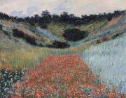 Claude Monet, Poppy field in a hollow near Givemy
